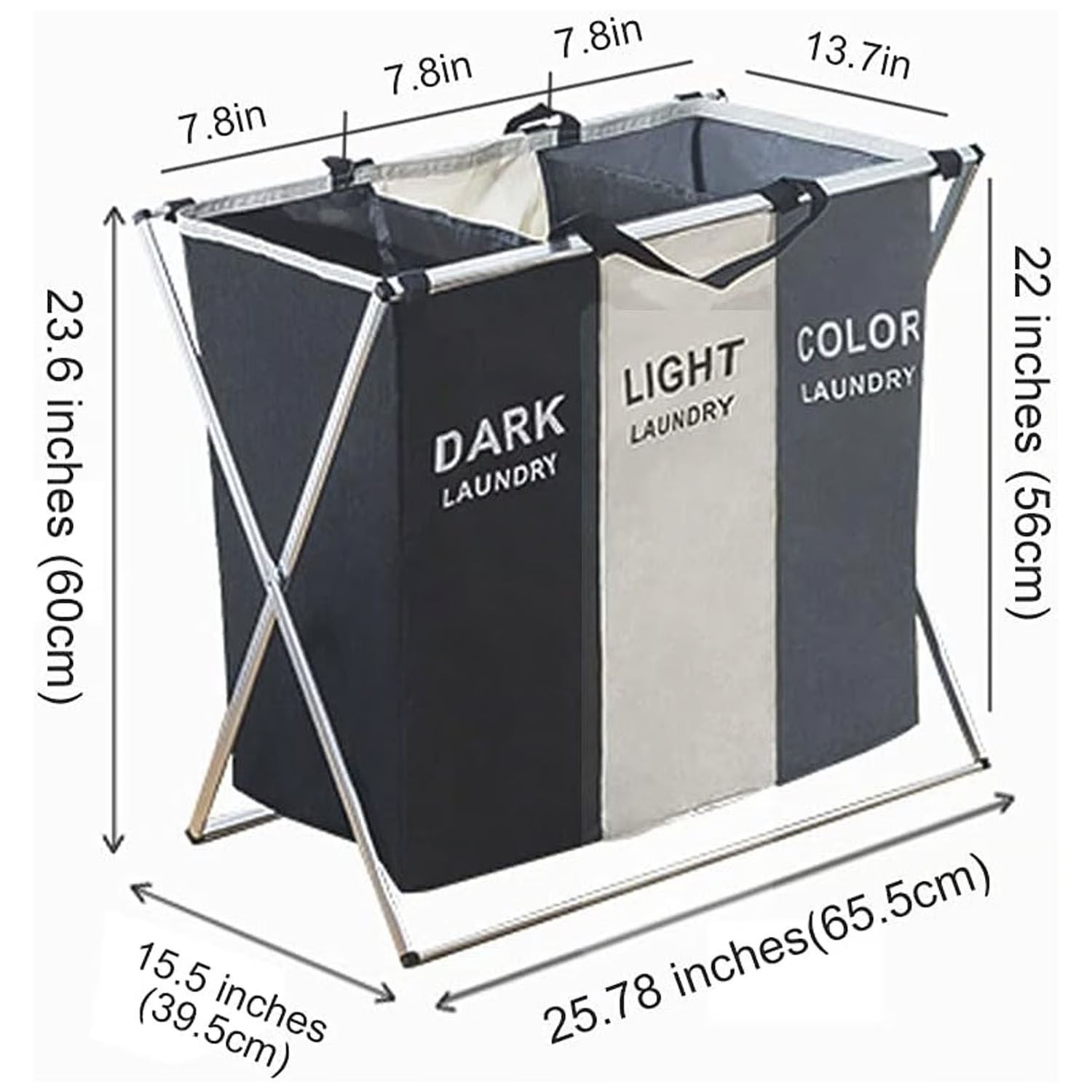 Cesto De Ropa 3 Compartimientos