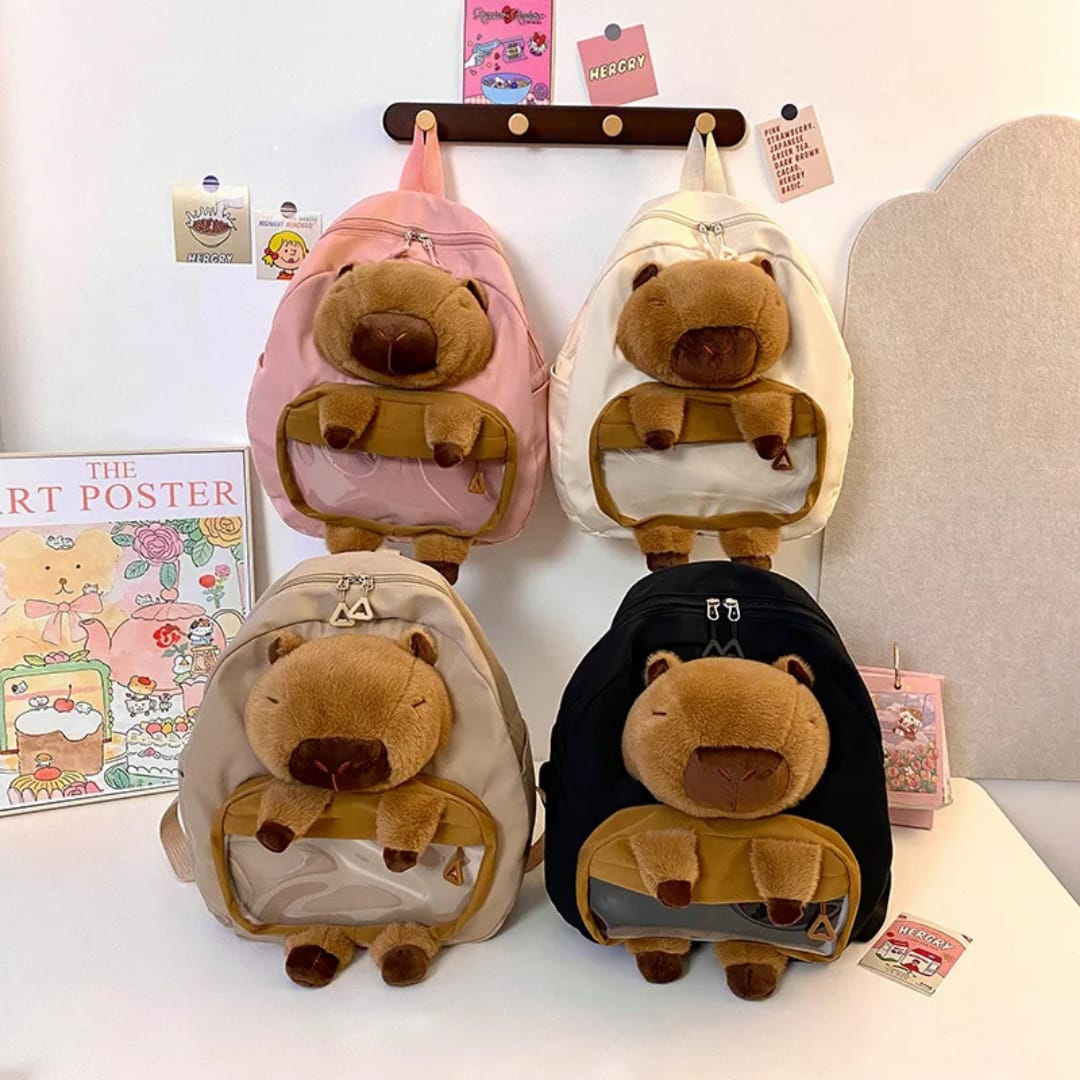 Mochilas Labubu & Capibara + Llavero GRATIS